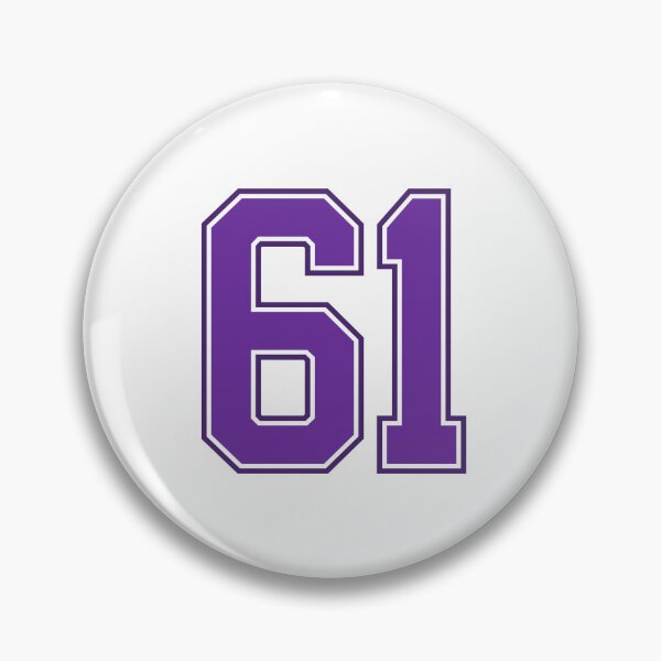 Item preview, Purple Number 61 lucky sports jersey sixty one designed and sold by HeavyStyle.