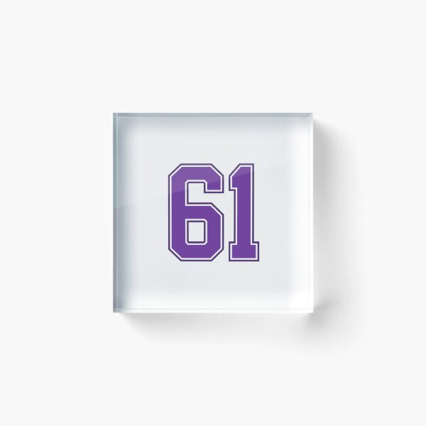 Item preview, Purple Number 61 lucky sports jersey sixty one designed and sold by HeavyStyle.