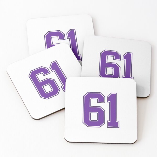 Item preview, Purple Number 61 lucky sports jersey sixty one designed and sold by HeavyStyle.