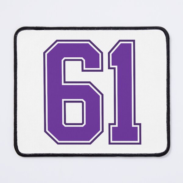 Item preview, Purple Number 61 lucky sports jersey sixty one designed and sold by HeavyStyle.