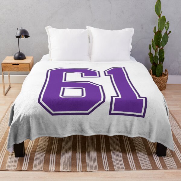 Item preview, Purple Number 61 lucky sports jersey sixty one designed and sold by HeavyStyle.