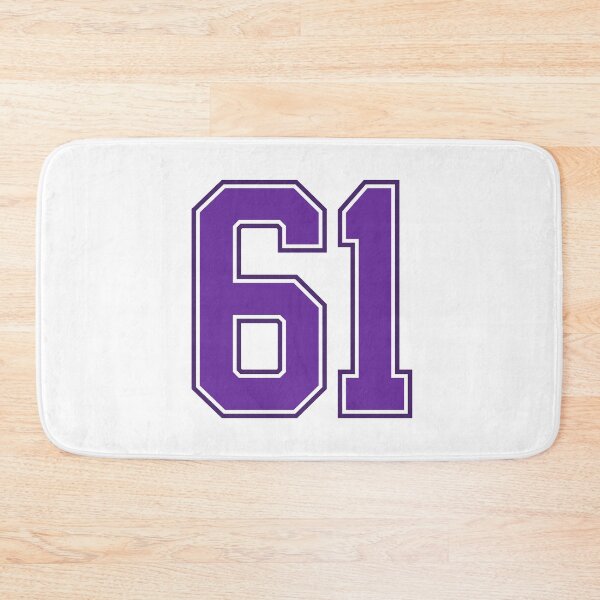 Item preview, Purple Number 61 lucky sports jersey sixty one designed and sold by HeavyStyle.