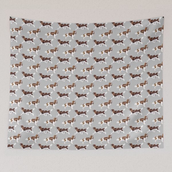Item preview, Cavalier King Charles Spaniel - Blenheim - Repeat Pattern designed and sold by Amber Westwood.