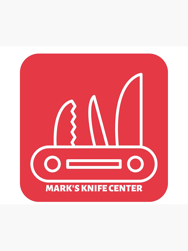 "MARKS KNIFE CENTER" Sticker for Sale by Chipf Redbubble