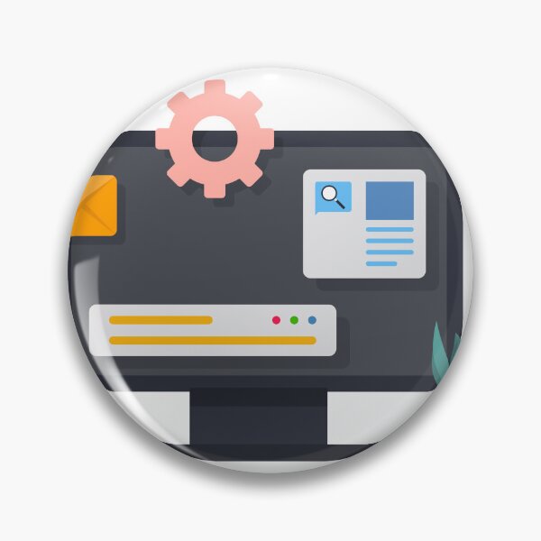 Item preview, Computer with open pages, template for web designed and sold by GraphicMall.