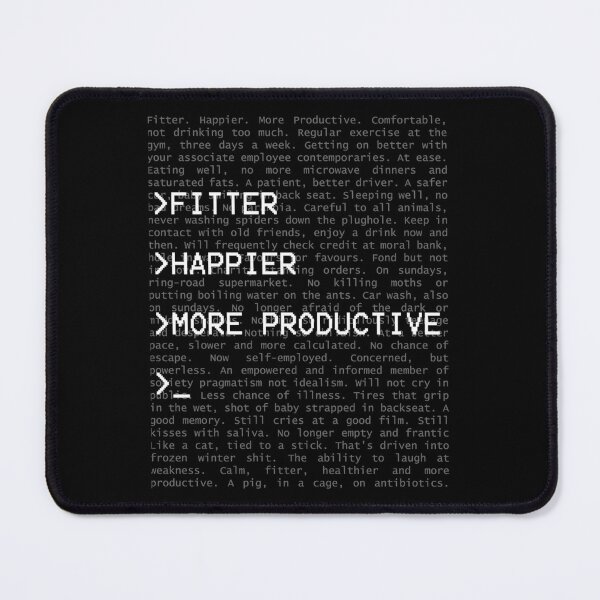 Item preview, Fitter Happier and more Productive  designed and sold by JacklynBerge.