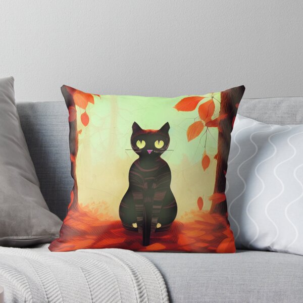 Item preview, Cat in the woods designed and sold by InkDropFalls.