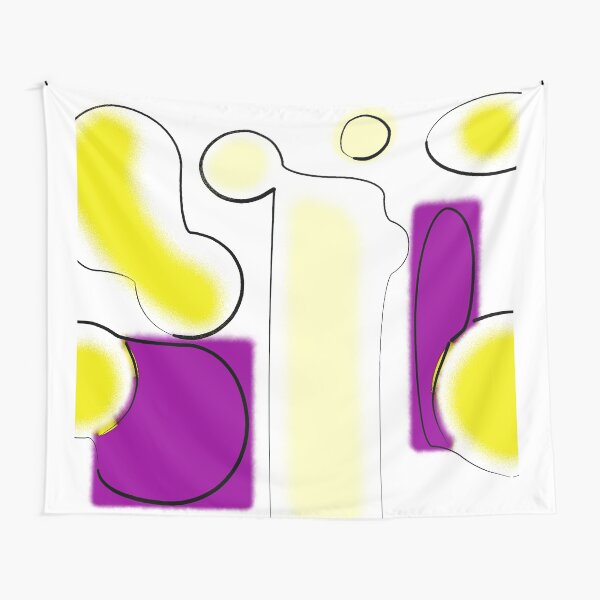 Yellow And Purple Tapestry