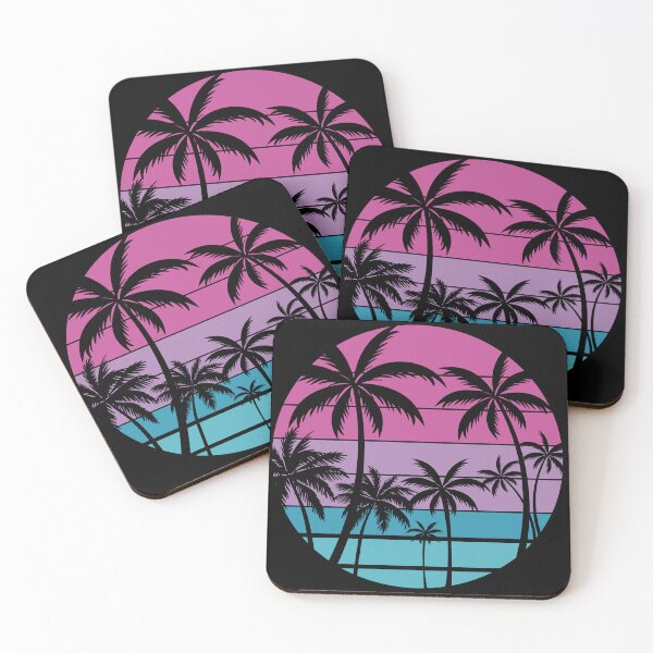 Item preview, Retro Vintage 80's Style Palm Tree Island. Sunshine Retro. designed and sold by MamaNeeaDesigns.