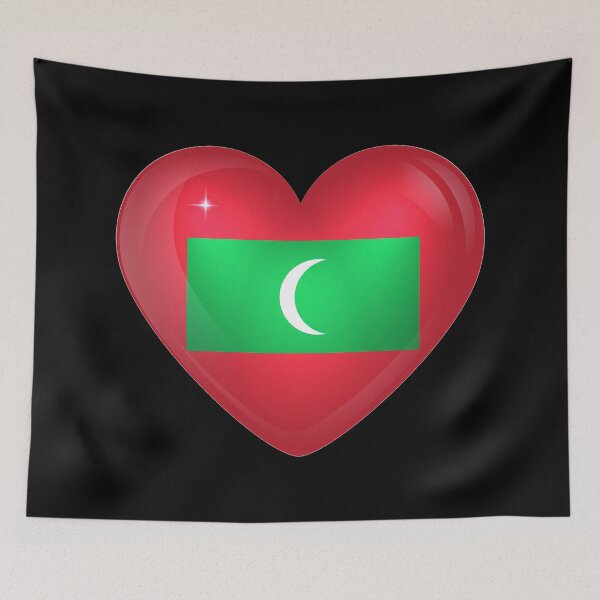 Item preview, My heart is in Maldives, Love Maldives. designed and sold by ArtIsParty.