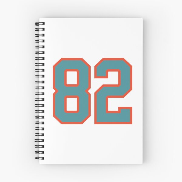 Item preview, 82 number, aqua orange lucky sports eighty two designed and sold by ArtIsParty.