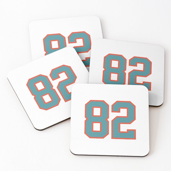 Item preview, 82 number, aqua orange lucky sports eighty two designed and sold by ArtIsParty.