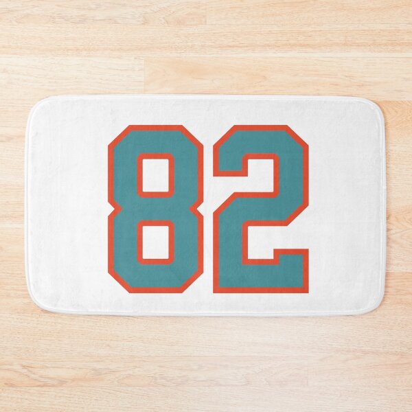 Item preview, 82 number, aqua orange lucky sports eighty two designed and sold by ArtIsParty.