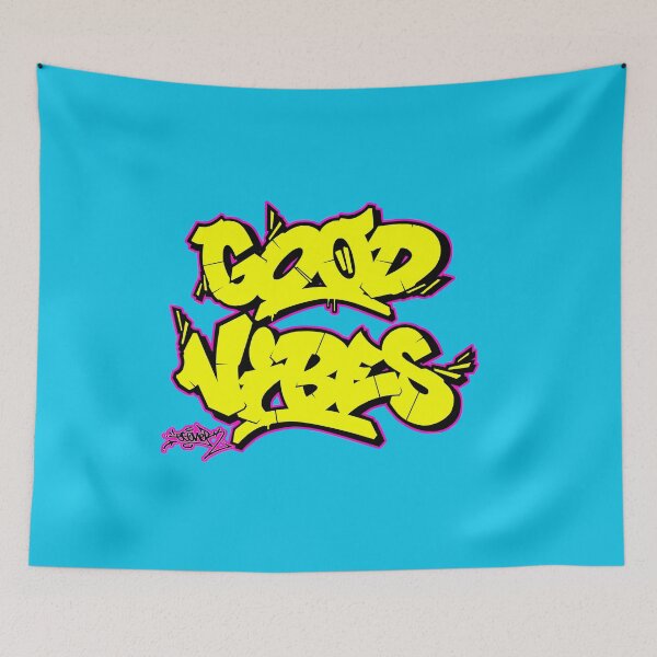 Item preview, YELLOW GOOD VIBES BY ESONE URBAN GRAFFITI STREET STYLE  designed and sold by GraffitiBomberZ.
