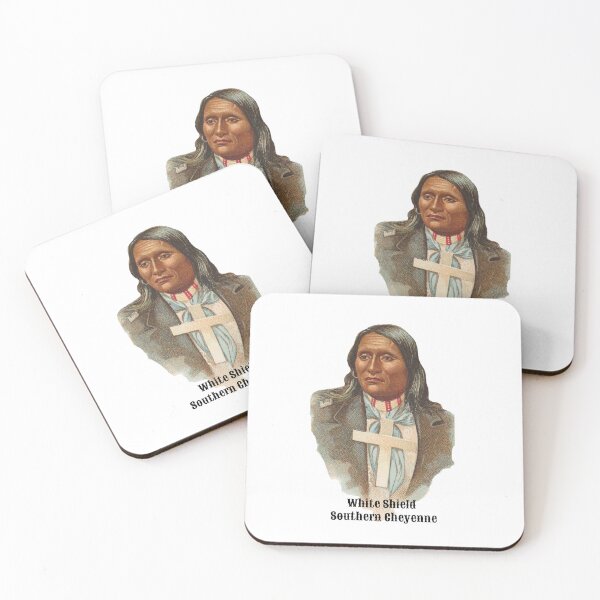 Item preview, White Shield - Southern Cheyenne - Vintage Portrait - Originally Allen & Ginter by heringa designed and sold by heringa.