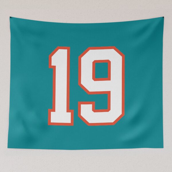Item preview, Sports Number 19, white orange color lucky sport nineteen designed and sold by ArtIsParty.