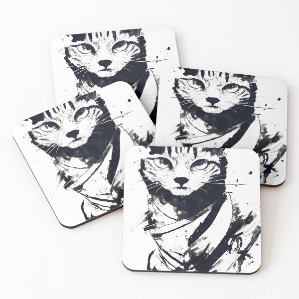 Item preview, Cat Portait designed and sold by TheSamuraiCat.