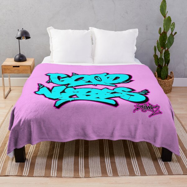 Item preview, LIGHT BLUE GOOD VIBES BY ESONE URBAN GRAFFITI STREET STYLE designed and sold by GraffitiBomberZ.
