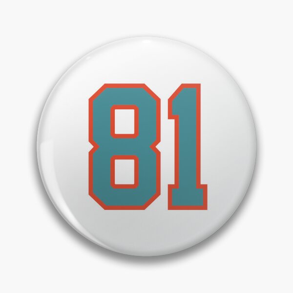 Item preview, 81 number, aqua orange lucky sports eighty one designed and sold by ArtIsParty.