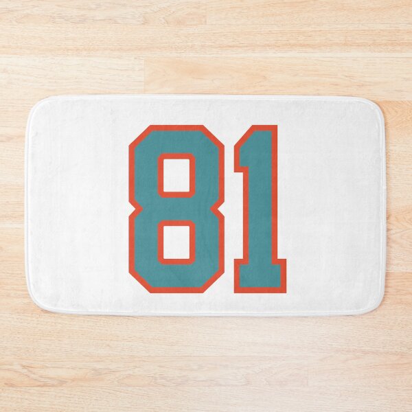 Item preview, 81 number, aqua orange lucky sports eighty one designed and sold by ArtIsParty.