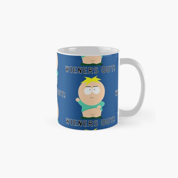 southpark gang handmade ceramic southpark mug,90s animated cartoon