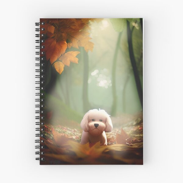 Item preview, dog in the woods designed and sold by InkDropFalls.