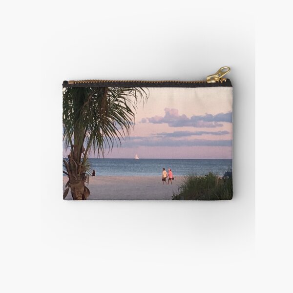 Item preview, lovers walking on beach at sunset designed and sold by Angela Rowland.