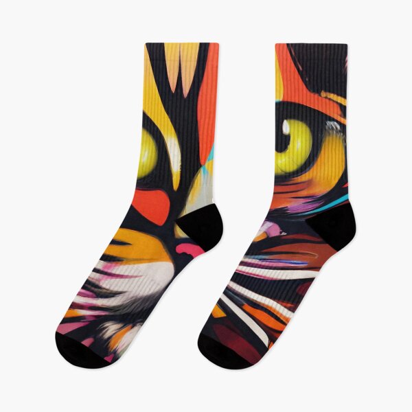 Item preview, Colorful oil cat designed and sold by AvatarNegro.