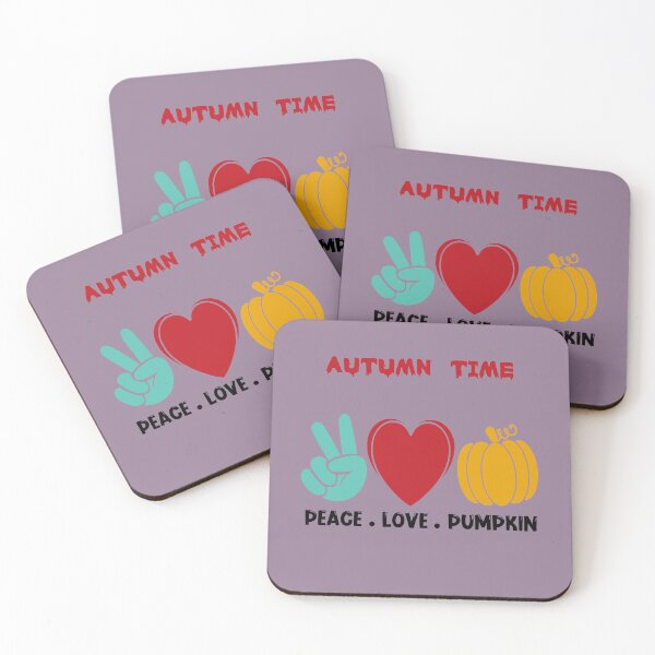 Item preview, autumn time desing peace love pumpkin decor designed and sold by netdota.