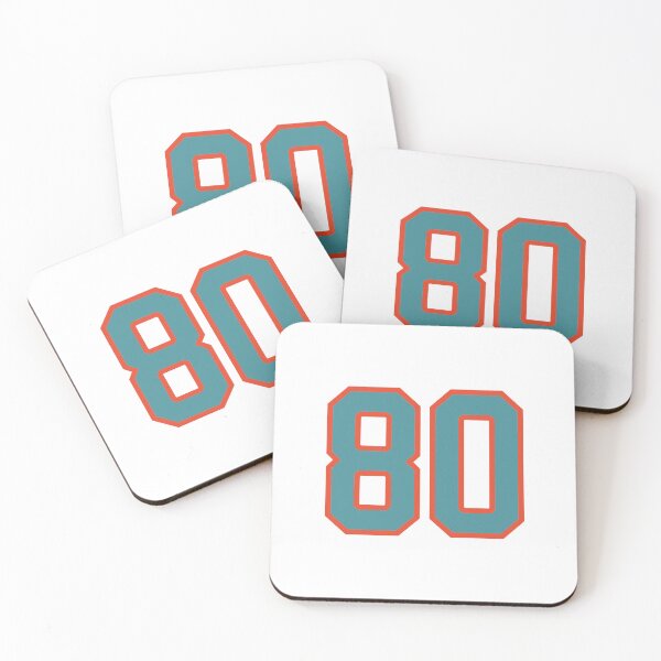 Item preview, 80 number, aqua orange lucky sports eighty designed and sold by ArtIsParty.