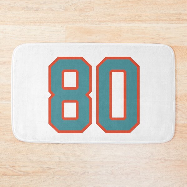 Item preview, 80 number, aqua orange lucky sports eighty designed and sold by ArtIsParty.