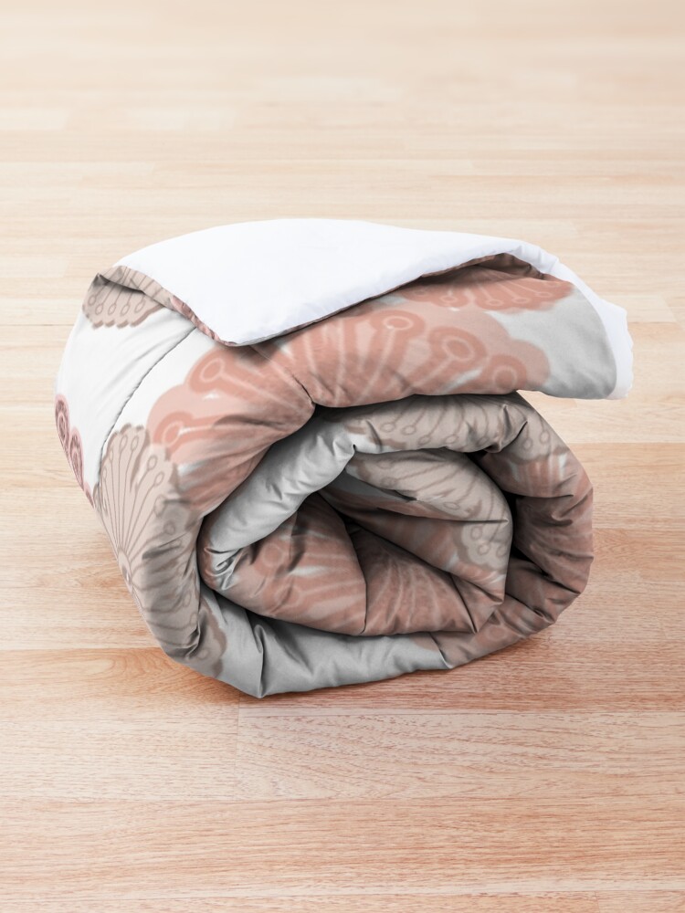 Alternative Ansicht von Rose Gold Blumenmuster Tagesdecke