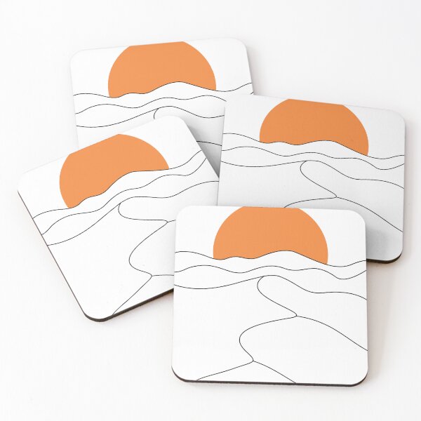 Item preview, Desert dunes line art designed and sold by Trikowerk.