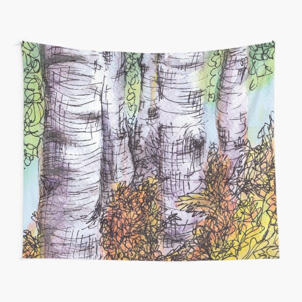 Birch Trees Tapestry