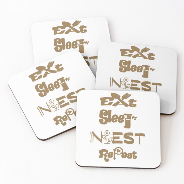 Item preview, Eat sleep invest repeat, designed and sold by Chakilogy.