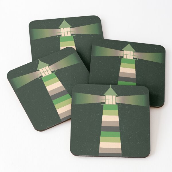 Item preview, Lighthouse aro flag designed and sold by ICantFindMyFish.