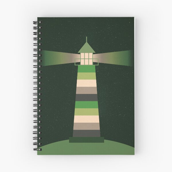Item preview, Lighthouse aro flag designed and sold by ICantFindMyFish.