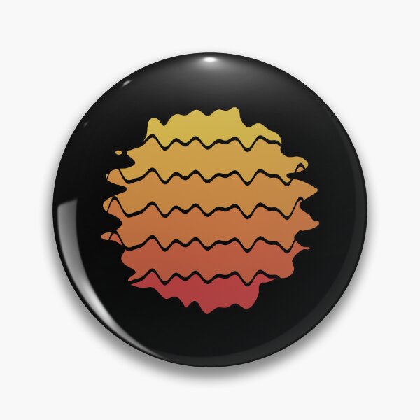 Item preview, Summer Sun Fun Art Retro Sunset Abstract Ball Wavy Lines 80s Nostalgia 1 of 4 designed and sold by Beachy.