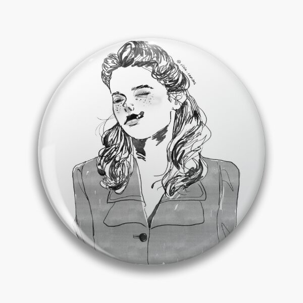 Item preview, smoking woman designed and sold by oliviacanvas.