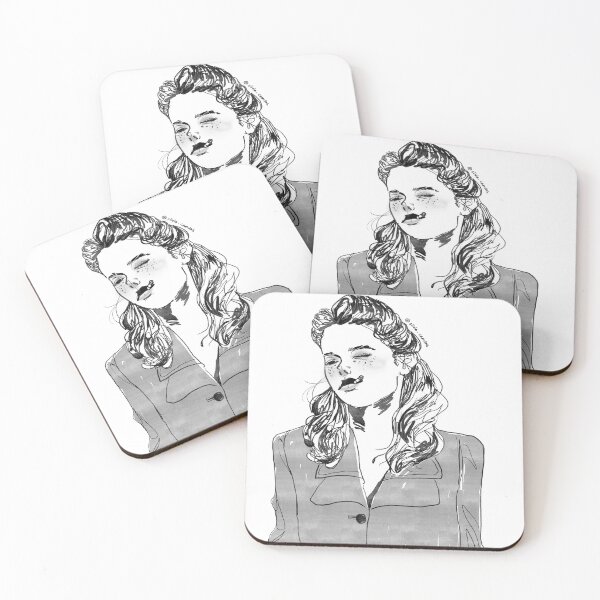 Item preview, smoking woman designed and sold by oliviacanvas.
