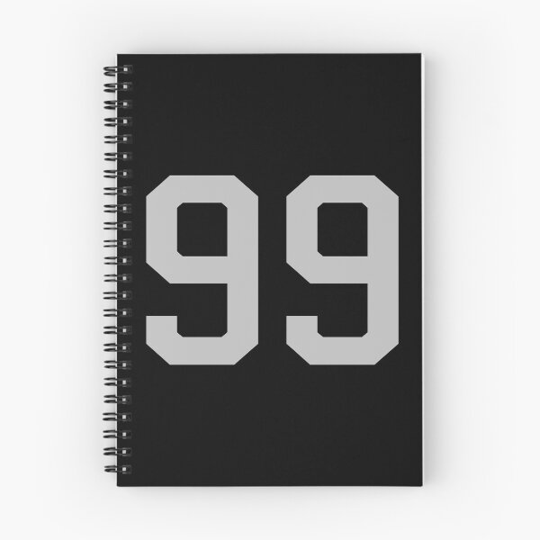 Item preview, Number 99, grey on black sports jersey number designed and sold by LoveIsColorful.