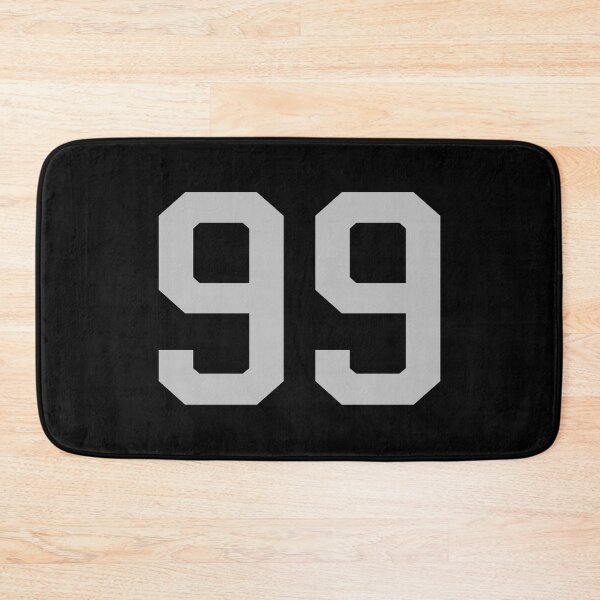 Item preview, Number 99, grey on black sports jersey number designed and sold by LoveIsColorful.