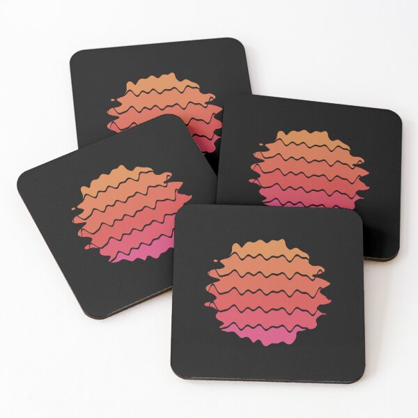 Item preview, Summer Sun Fun Art Retro Sunset Abstract Ball Wavy Lines 80s Nostalgia 2 of 4 designed and sold by Beachy.