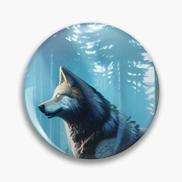 Item preview, Wolf In the woods designed and sold by InkDropFalls.