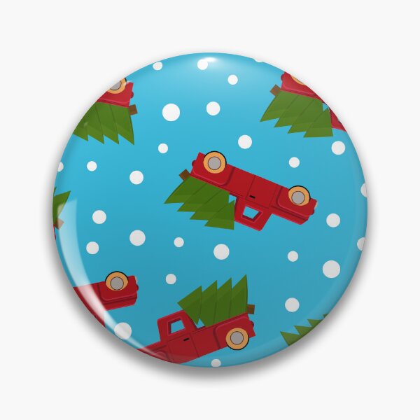 Item preview, Christmas pattern with red truck and christmas tree.  designed and sold by GulArt.