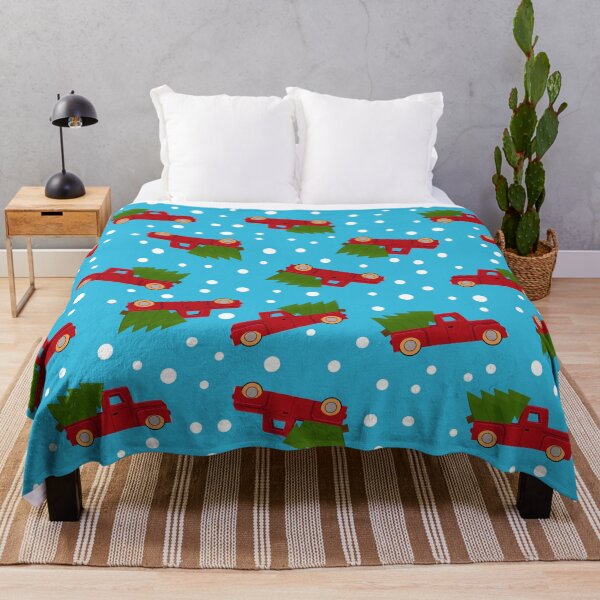 Item preview, Christmas pattern with red truck and christmas tree.  designed and sold by GulArt.