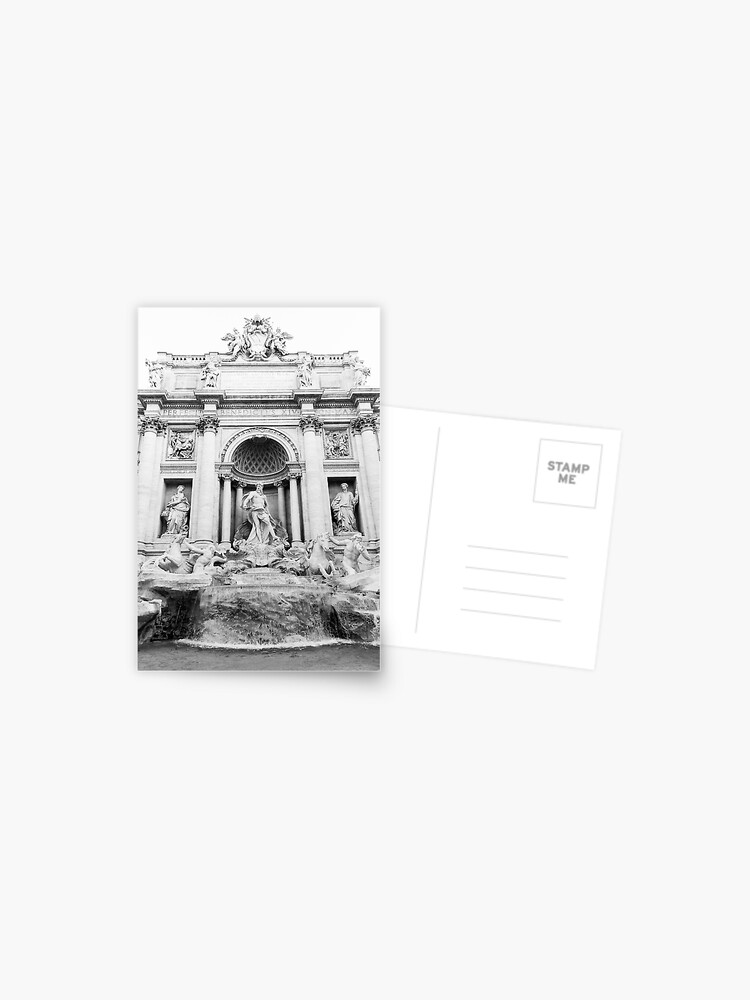 Carte postale for Sale avec l uvre Fontaine de Trevi Rome en