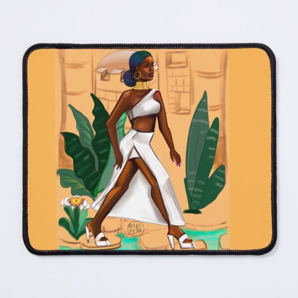 Item preview, Black woman Striding- Mahagony brown skin girl. The best Gifts for black women designed and sold by Artonmytee.