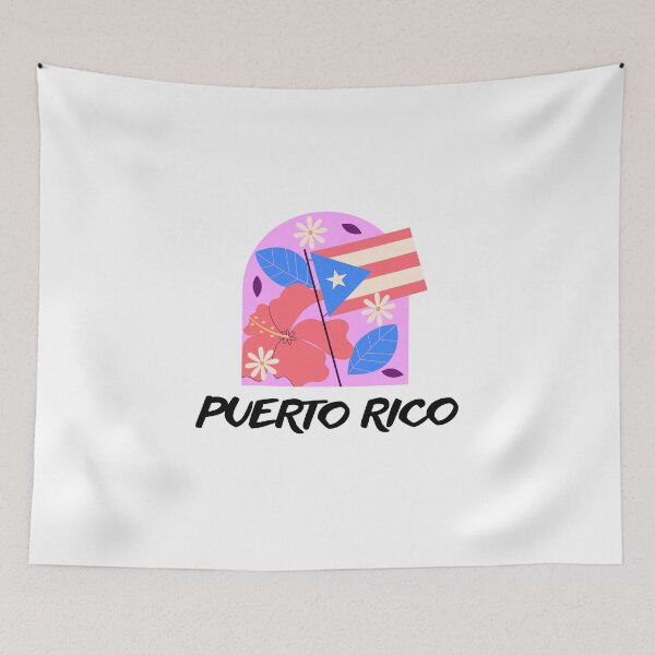 Item preview, Puerto Rico Vintage Flower designed and sold by Suzy Perez Art.