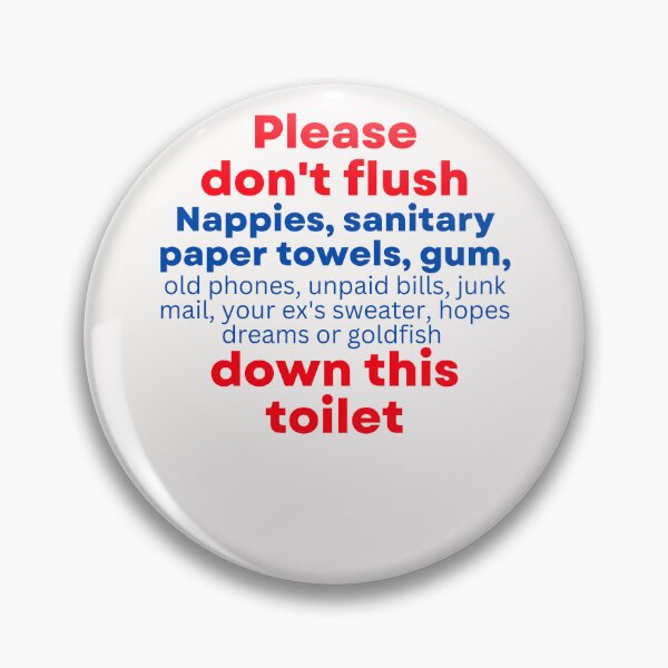 Item preview, Funny Toilet Rules designed and sold by Click-Like.